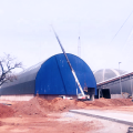 Estrutura de aço galvanizado Arqueado Projeto de teto Espaço Frame aditivo galpão de armazenamento